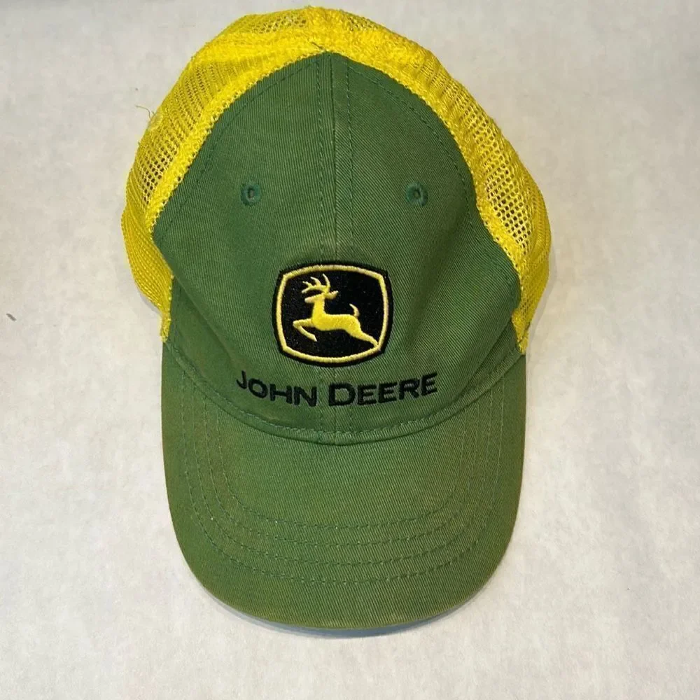 John Deere Kids Youth Toddler Hats Adjustable Snapback Mesh Trucker Set Lot of 3
